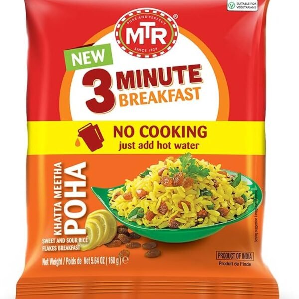 MTR Khatta Meetha Poha 180g (Sweet & Sour Rice Flakes)