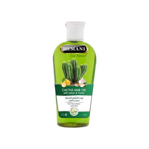 Hemani Cactus Hair Oil With Lemon And Garlic 200ml
