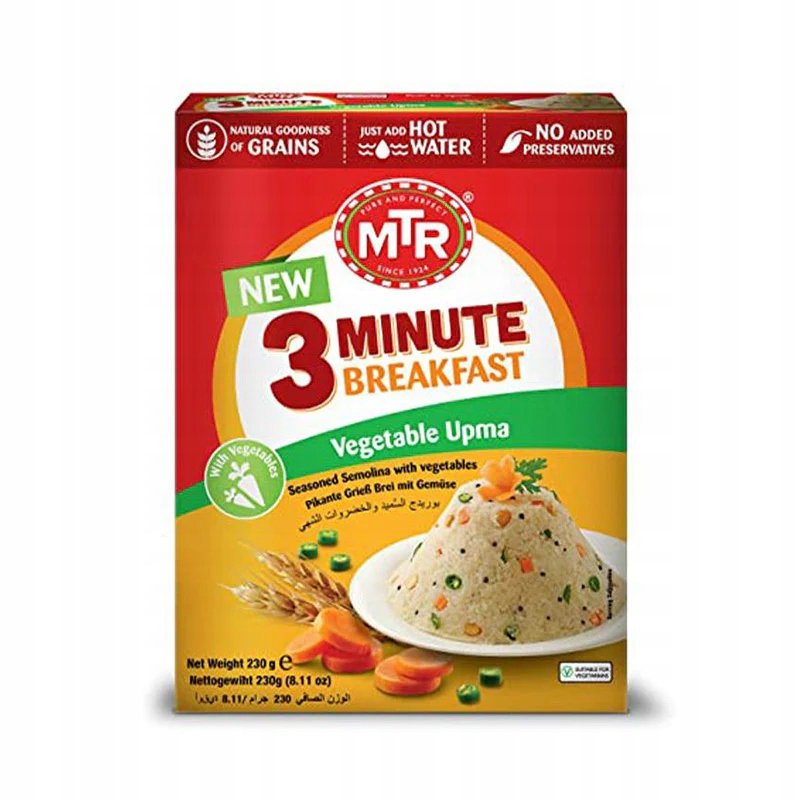MTR Veggie Upma 230g ( Seasoned Semolina With Vegetables )
