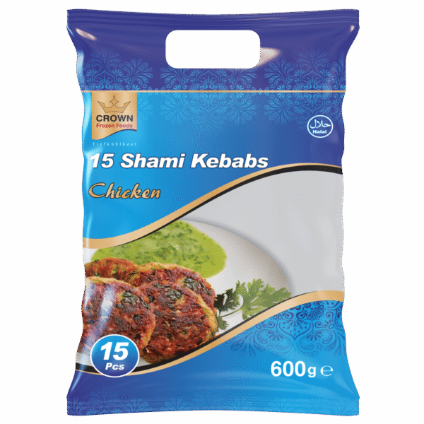 Fr. Crown Chicken Shami Kebab 600g (15 Pcs)